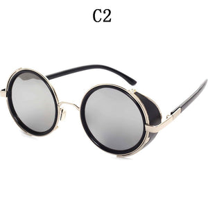 BOYSEEN Retro Unisex glasses Steampunk metal frame sunglasses 264