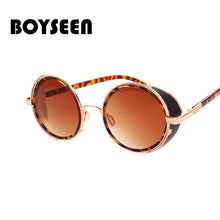 Load image into Gallery viewer, BOYSEEN Retro Unisex glasses Steampunk metal frame sunglasses 264