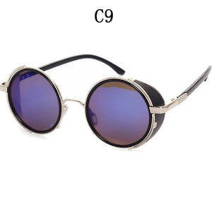 BOYSEEN Retro Unisex glasses Steampunk metal frame sunglasses 264