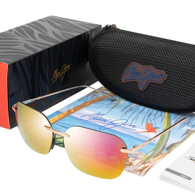 BRAND DESIGN Komohana Polarized Sunglasses For Men Pilot Driving Sunglasses Male Fishing Goggles UV400  Maui Jim Eyewear
