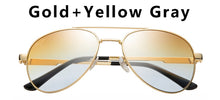 Load image into Gallery viewer, BRAND DESIGN Pilot Sunglasses Men Waterfront Eyewear Metal Frame Anti-Glare Lens Fishing Sun Glasses Male UV400