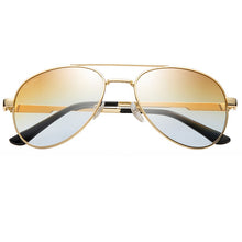 Load image into Gallery viewer, BRAND DESIGN Pilot Sunglasses Men Waterfront Eyewear Metal Frame Anti-Glare Lens Fishing Sun Glasses Male UV400