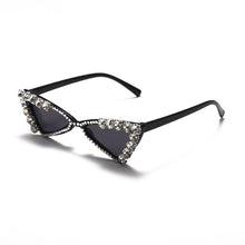 Load image into Gallery viewer, Baby Cat Eye Sunglasses Kids Diamond Crystal Sun Glasses UV400 Summer Shades Black Red Small Eyewear  Gafas de