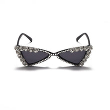 Load image into Gallery viewer, Baby Cat Eye Sunglasses Kids Diamond Crystal Sun Glasses UV400 Summer Shades Black Red Small Eyewear  Gafas de