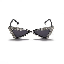 Load image into Gallery viewer, Baby Cat Eye Sunglasses Kids Diamond Crystal Sun Glasses UV400 Summer Shades Black Red Small Eyewear  Gafas de