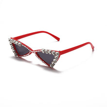 Load image into Gallery viewer, Baby Cat Eye Sunglasses Kids Diamond Crystal Sun Glasses UV400 Summer Shades Black Red Small Eyewear  Gafas de