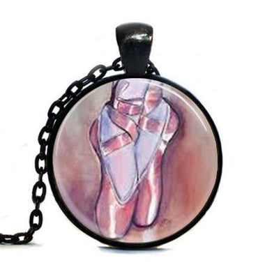 Ballerina Necklace Ballet Slippers Dancing Shoes Necklace women men Dance Ballet jewelry chain necklaces charm