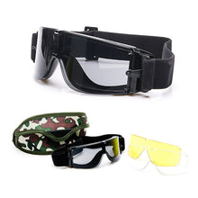 Load image into Gallery viewer, Ballistic X800 Army Sunglasses 3 Lens Kit Military Sun Shield Night Vision Anit-UV Combat War Game Eyeshields with Case