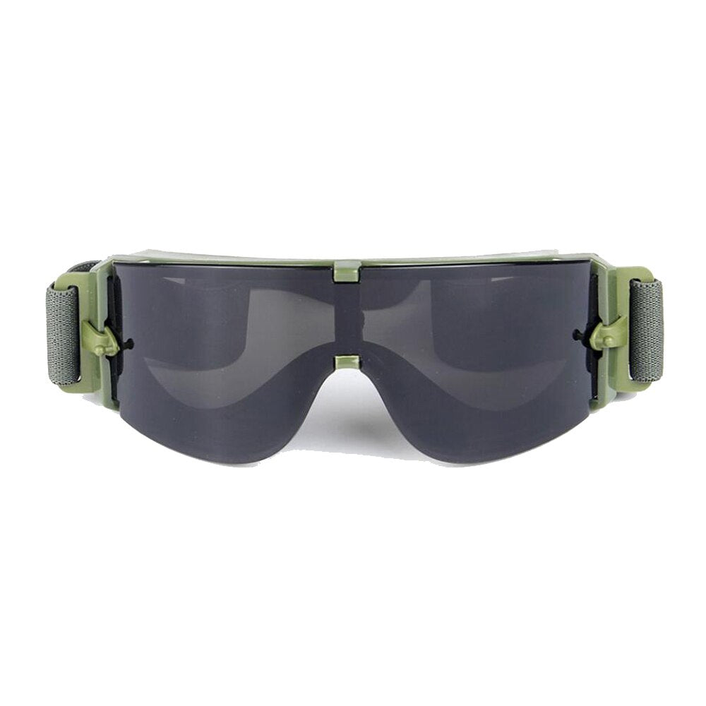 Ballistic X800 Army Sunglasses 3 Lens Kit Military Sun Shield Night Vision Anit-UV Combat War Game Eyeshields with Case