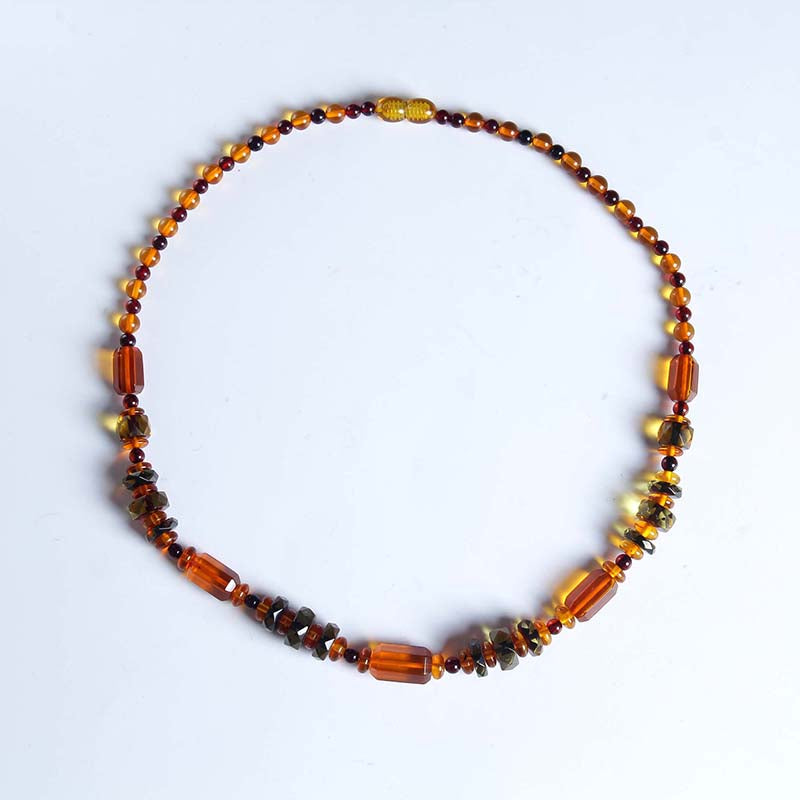 Baltic Sea Natural Amber Needle Necklace Apple Pagoda Chain Abacus Pearl Blood Perkin Perot Pepper Mixing Leave a compensable