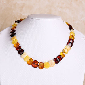 Baltic Sea natural amber beeswax blood more treasure necklace send certificate