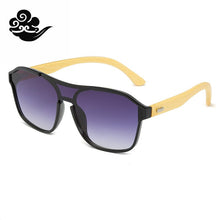 Load image into Gallery viewer, Bamboo Legs Sport One Piece  Sunglasses with a Gradual  Girls Boys Women Trends Manufactuer Adult Men