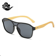 Load image into Gallery viewer, Bamboo Legs Sport One Piece  Sunglasses with a Gradual  Girls Boys Women Trends Manufactuer Adult Men