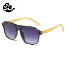 Load image into Gallery viewer, Bamboo Legs Sport One Piece  Sunglasses with a Gradual  Girls Boys Women Trends Manufactuer Adult Men