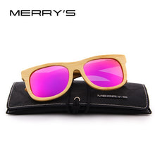 Load image into Gallery viewer, Bamboo Sunglasses Men/Women Retro Polarized Sun Glasses HAND MADE 100% UV Protection S&#39;5118