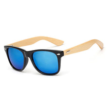 Load image into Gallery viewer, Bamboo Wood Square Sunglasses Brand Design Men Women Coating Mirror Sun Glasses Retro Glasses UV400 Shades Gafas De Sol