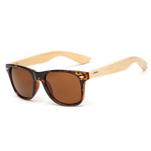 Load image into Gallery viewer, Bamboo Wood Square Sunglasses Brand Design Men Women Coating Mirror Sun Glasses Retro Glasses UV400 Shades Gafas De Sol