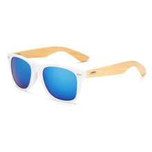 Load image into Gallery viewer, Bamboo Wood Square Sunglasses Brand Design Men Women Coating Mirror Sun Glasses Retro Glasses UV400 Shades Gafas De Sol