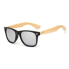 Load image into Gallery viewer, Bamboo Wood Square Sunglasses Brand Design Men Women Coating Mirror Sun Glasses Retro Glasses UV400 Shades Gafas De Sol