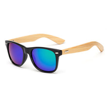 Load image into Gallery viewer, Bamboo Wood Square Sunglasses Brand Design Men Women Coating Mirror Sun Glasses Retro Glasses UV400 Shades Gafas De Sol