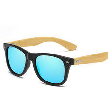 Load image into Gallery viewer, Bamboo Wood Square Sunglasses Brand Design Men Women Coating Mirror Sun Glasses Retro Glasses UV400 Shades Gafas De Sol