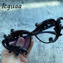 Load image into Gallery viewer, Baroque Sunglass Women 2023 White/Black Shades Handmade Trendy Gafas De Sol Sunglasses