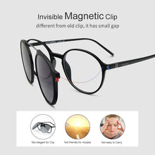 Load image into Gallery viewer, Bauhaus Brand Classic Clip On Sunglasses Men Women Magnet Eyewear Glasses Frames ultem Optical Glasses Frame