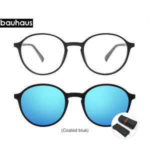 Bauhaus Brand Classic Clip On Sunglasses Men Women Magnet Eyewear Glasses Frames ultem Optical Glasses Frame