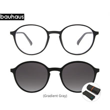 Load image into Gallery viewer, Bauhaus Brand Classic Clip On Sunglasses Men Women Magnet Eyewear Glasses Frames ultem Optical Glasses Frame