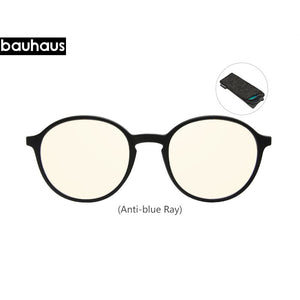 Bauhaus Brand Classic Clip On Sunglasses Men Women Magnet Eyewear Glasses Frames ultem Optical Glasses Frame