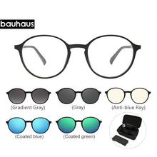 Load image into Gallery viewer, Bauhaus Brand Classic Clip On Sunglasses Men Women Magnet Eyewear Glasses Frames ultem Optical Glasses Frame