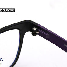 Load image into Gallery viewer, Bauhaus Frame Eyeglasses Frames Men prescription ultem Male Fashionable Spectacle Frames Optical Glasses Black