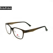 Load image into Gallery viewer, Bauhaus Frame Eyeglasses Frames Men prescription ultem Male Fashionable Spectacle Frames Optical Glasses Black