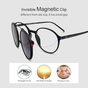 Bauhaus Magnetic Sunglasses Polarized Sunglasses Myopia glasses frame five color Optical ULTEM Eyewear