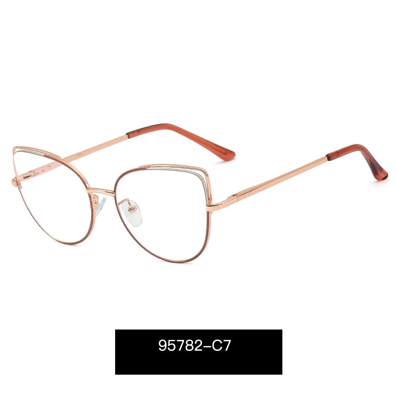 Beautiful Women Eyeglasses Frame UV400 Anti-Reflective Protection Optical Female Woman Glasses Spectacles Frame