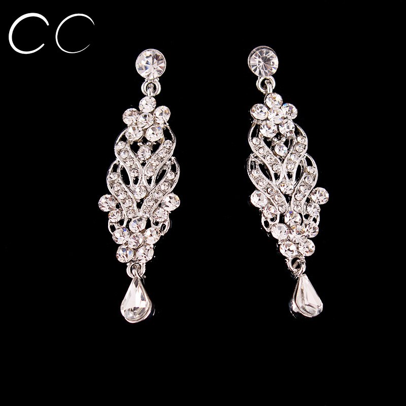 Beautiful WaterDrop Earring Austrian Crystal Stud Earring for Women Wedding Party Engagement Fashion Jewelry Bijoux Gift B001
