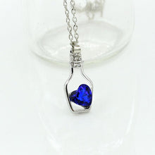 Load image into Gallery viewer, Beautiful Women Necklace Fashion Popular Crystal Necklace Love Drift Bottles Jewelry Accessories Gift Torque Fabulous Pendientes