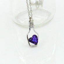Load image into Gallery viewer, Beautiful Women Necklace Fashion Popular Crystal Necklace Love Drift Bottles Jewelry Accessories Gift Torque Fabulous Pendientes