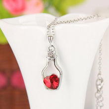 Load image into Gallery viewer, Beautiful Women Necklace Fashion Popular Crystal Necklace Love Drift Bottles Jewelry Accessories Gift Torque Fabulous Pendientes