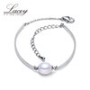 Load image into Gallery viewer, Beautiful ankel bracelets 925 sterling silver bracelet,wedding natural pearl bracelet jewelry birthd gift mother