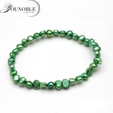 Carica l'immagine nel visualizzatore di Gallery, Beautiful natural pearl bracelet,adjustable bohemia bracelet pearl strands girl fashion birthd gift