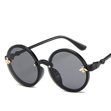 Load image into Gallery viewer, Bee Round Sunglasses Boy Classic Girl Cartoon Little Bee Big Frame Sun Glasses Children Eyewear UV400