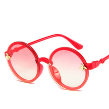 Load image into Gallery viewer, Bee Round Sunglasses Boy Classic Girl Cartoon Little Bee Big Frame Sun Glasses Children Eyewear UV400