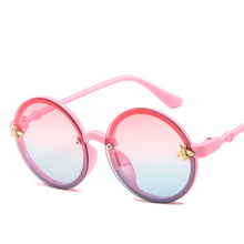 Load image into Gallery viewer, Bee Round Sunglasses Boy Classic Girl Cartoon Little Bee Big Frame Sun Glasses Children Eyewear UV400