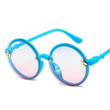Load image into Gallery viewer, Bee Round Sunglasses Boy Classic Girl Cartoon Little Bee Big Frame Sun Glasses Children Eyewear UV400