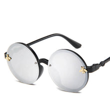 Load image into Gallery viewer, Bee Round Sunglasses Boy Classic Girl Cartoon Little Bee Big Frame Sun Glasses Children Eyewear UV400