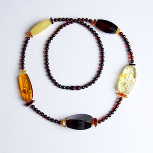 Beeswax pendant chain chicken oil yellow amber old beeswax necklace sweater chain blood white lanyard men and women special