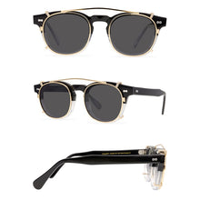 Load image into Gallery viewer, Belight Optical Handmade Quality Cool Vintage Retro Women Men UV400 Polarized Protection  Oculos Clip On Sunglasses 9511