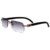 Carica l'immagine nel visualizzatore di Gallery, Belight Optical Nature Black White Buffalo Horn Classical Shape Rimless Men Sunglass Unique DesignCase Free shiping  8300816