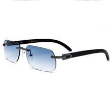 Carica l'immagine nel visualizzatore di Gallery, Belight Optical Nature Black White Buffalo Horn Classical Shape Rimless Men Sunglass Unique DesignCase Free shiping  8300816